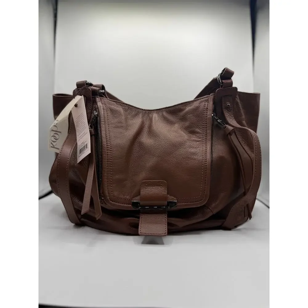 NWT Kooba Jonnie Leather Shopper Tote - Brown- Minor Flaws - Picture 2 of 14